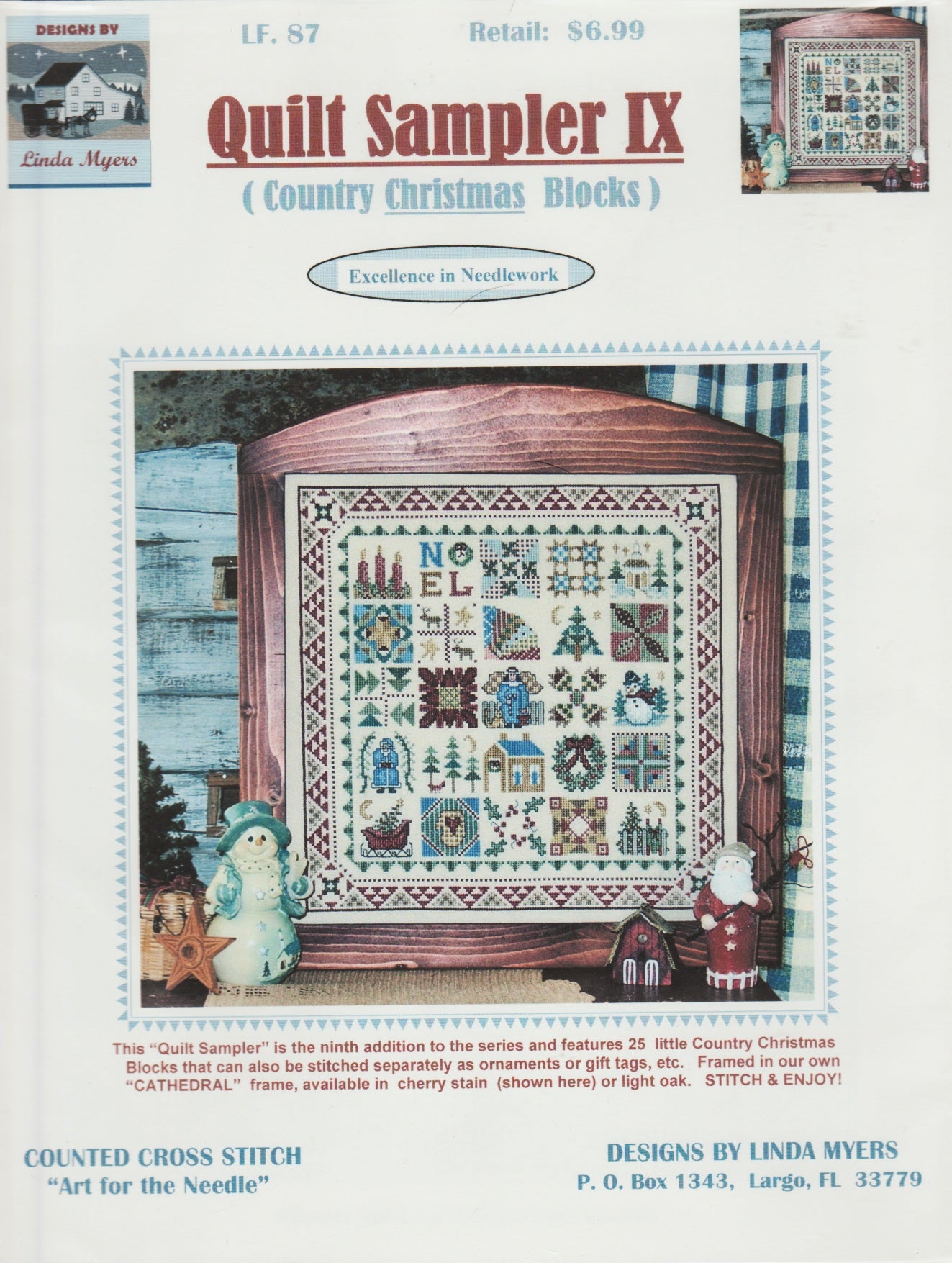 Linda Myers Quilt Sampler IX 87 cross stitch pattern