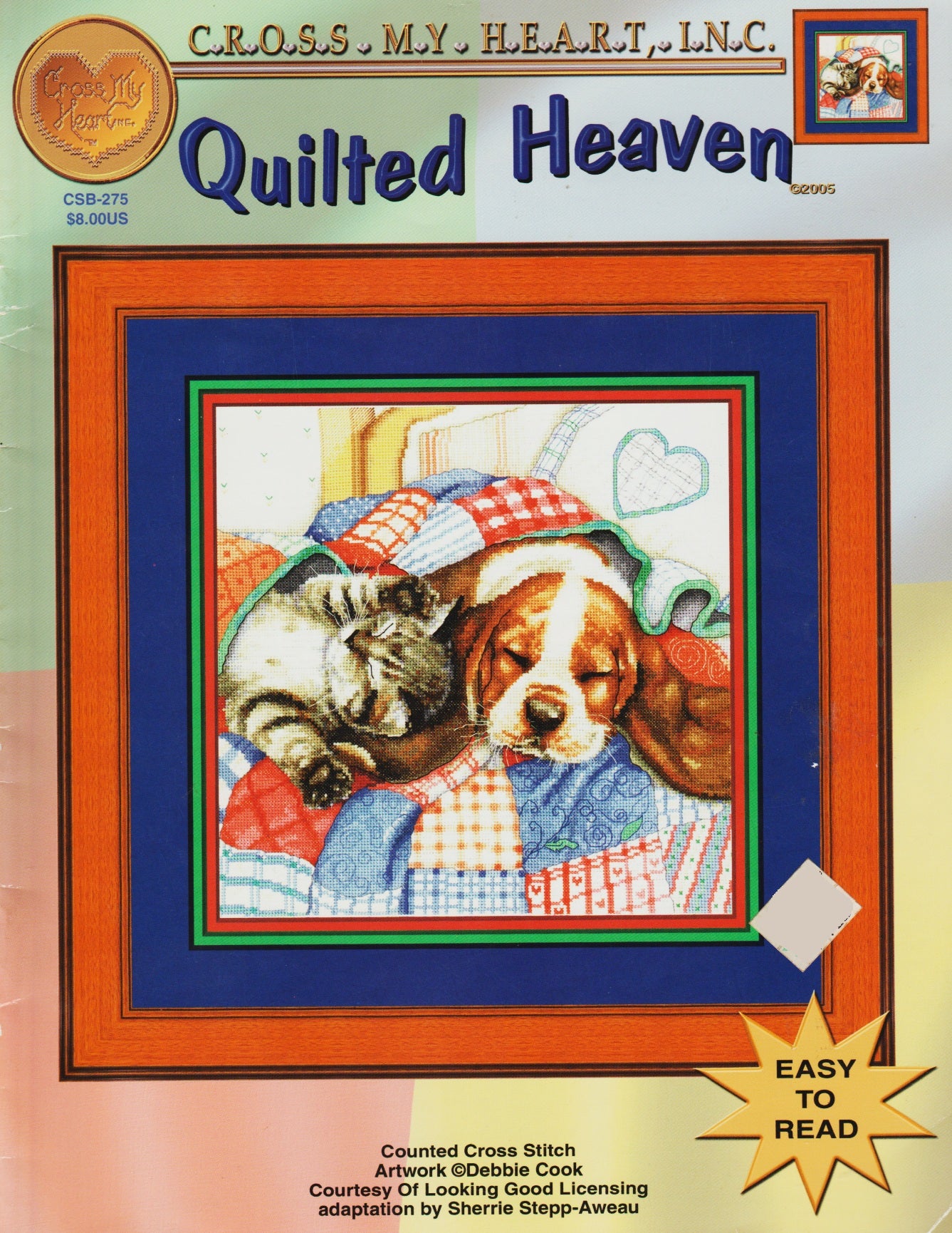 Cross My Heart Quilted Heaven CSB-275 cross stitch pattern