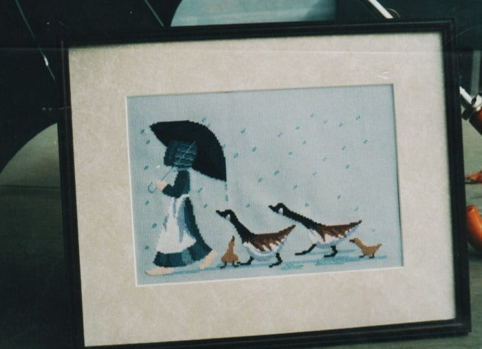 Diane Graebner Rainy Day Walk DGX-096 Amish cross stitch pattern