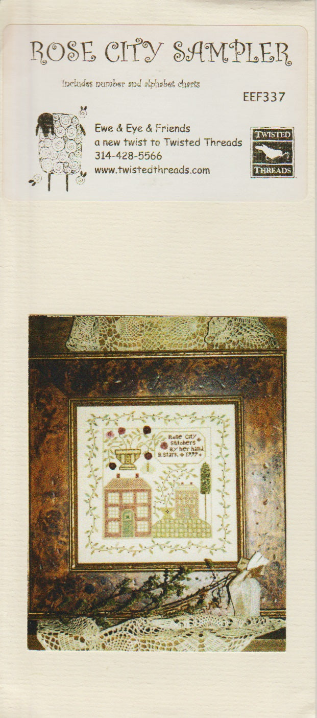 Ewe & Eye Rose City Sampler EEF337 cross stitch pattern