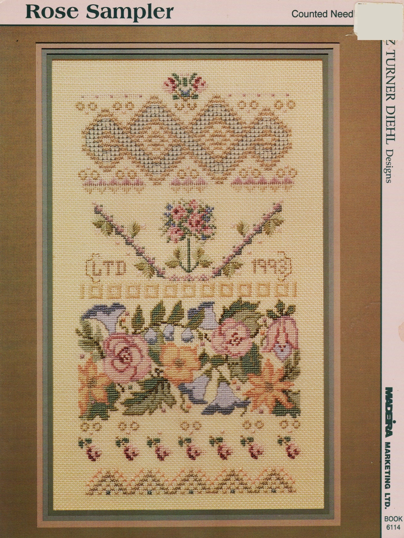 Liz Turner Diehl Rose Sampler 6114 cross stitch pattern