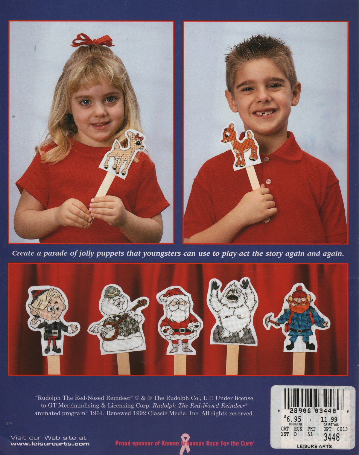 Rudolph the Red-nosed Reindeer pattern