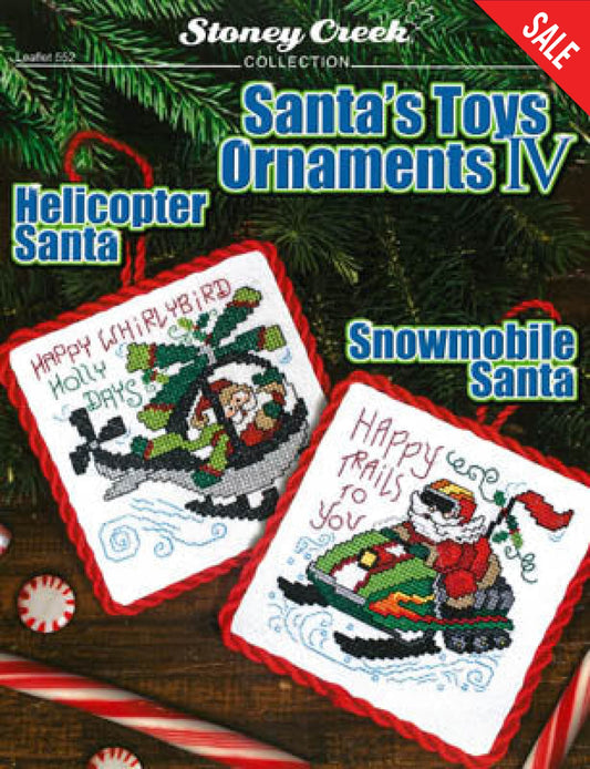 Stoney Creek Santa's Toys Ornaments 4 LFT552 cross stitch pattern