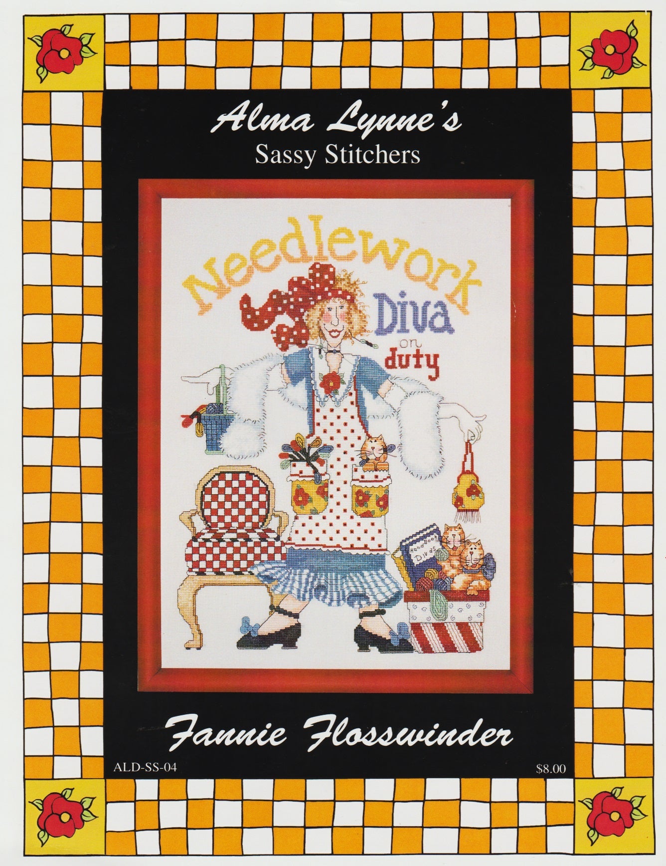Alma Lynne Fannie Flosswinder Sassy Stitchers ALD-SS-04 cross stitch pattern