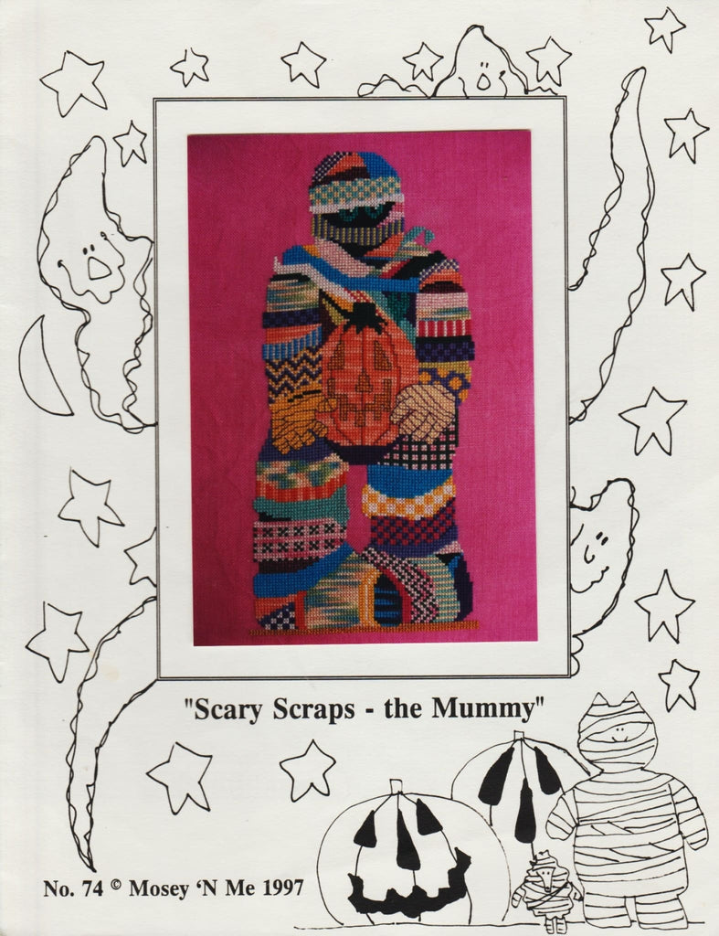 Scary Scraps the Mummy pattern Sandra's Stitch Stash
