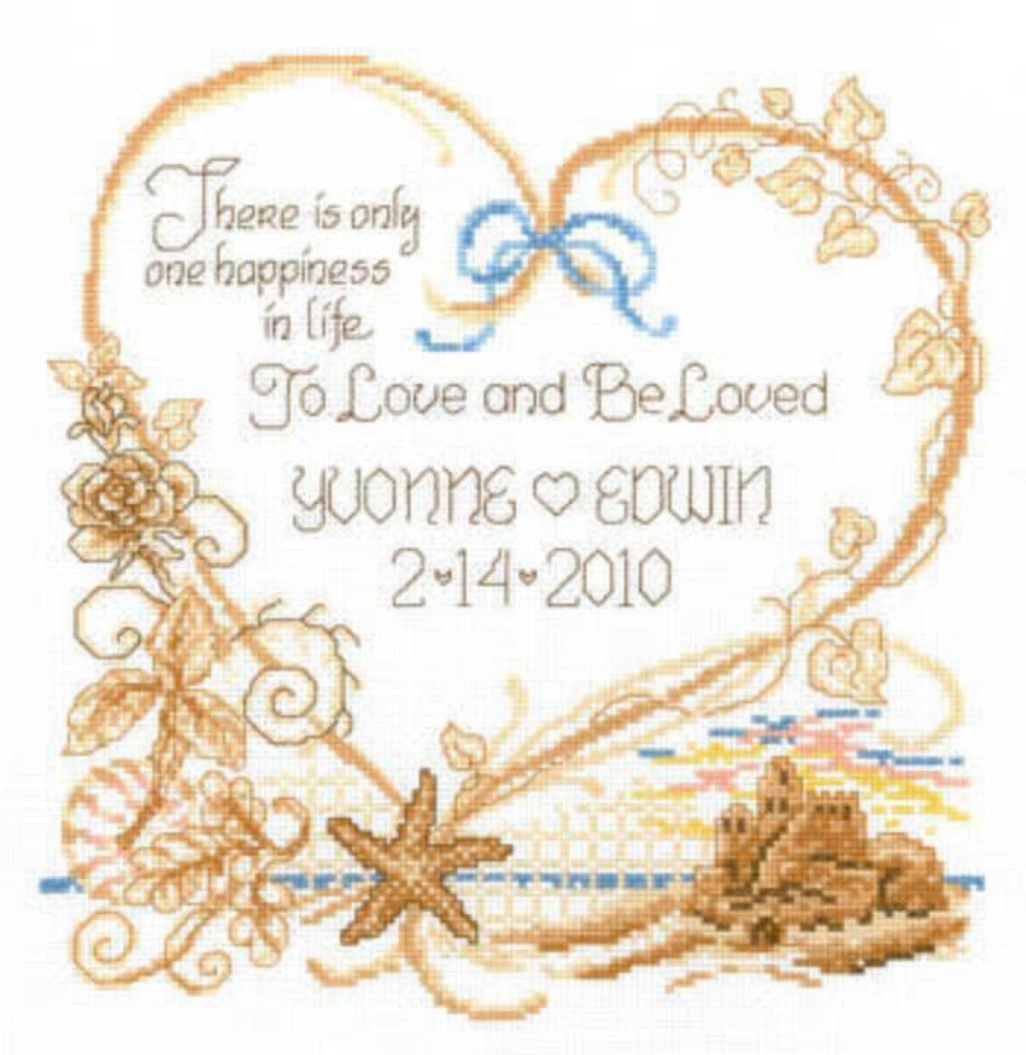 Imaginating Seaside Wedding 2697 cross stitch pattern