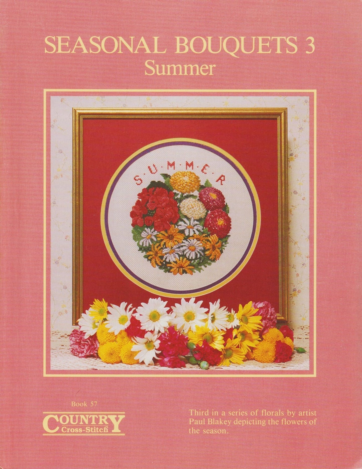 Country Cross-Stitch Seasonal Bouquets 3 Summer 57 cross stitch pattern