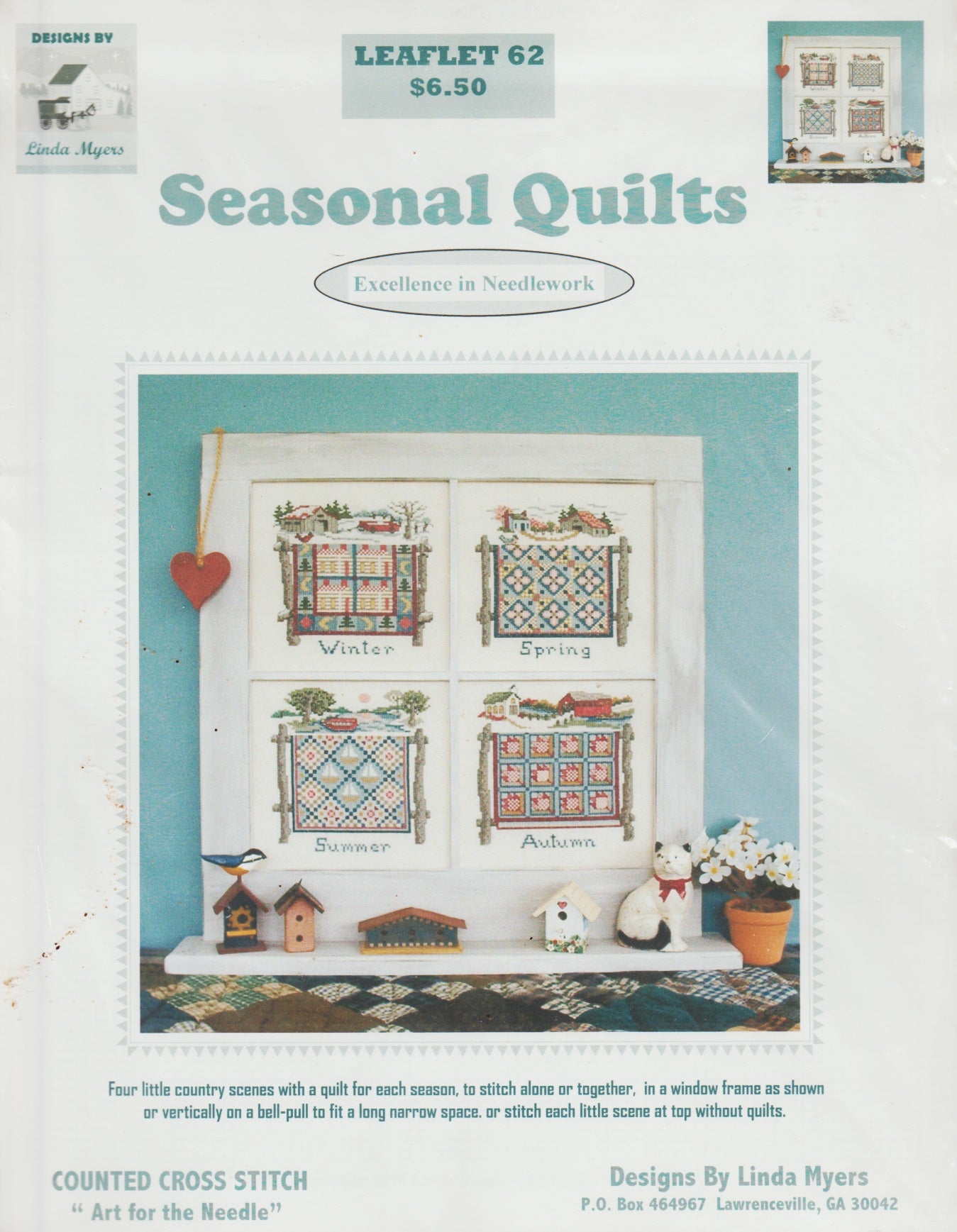 Linda Myers Seasonal Quilts 62 cross stitch pattern