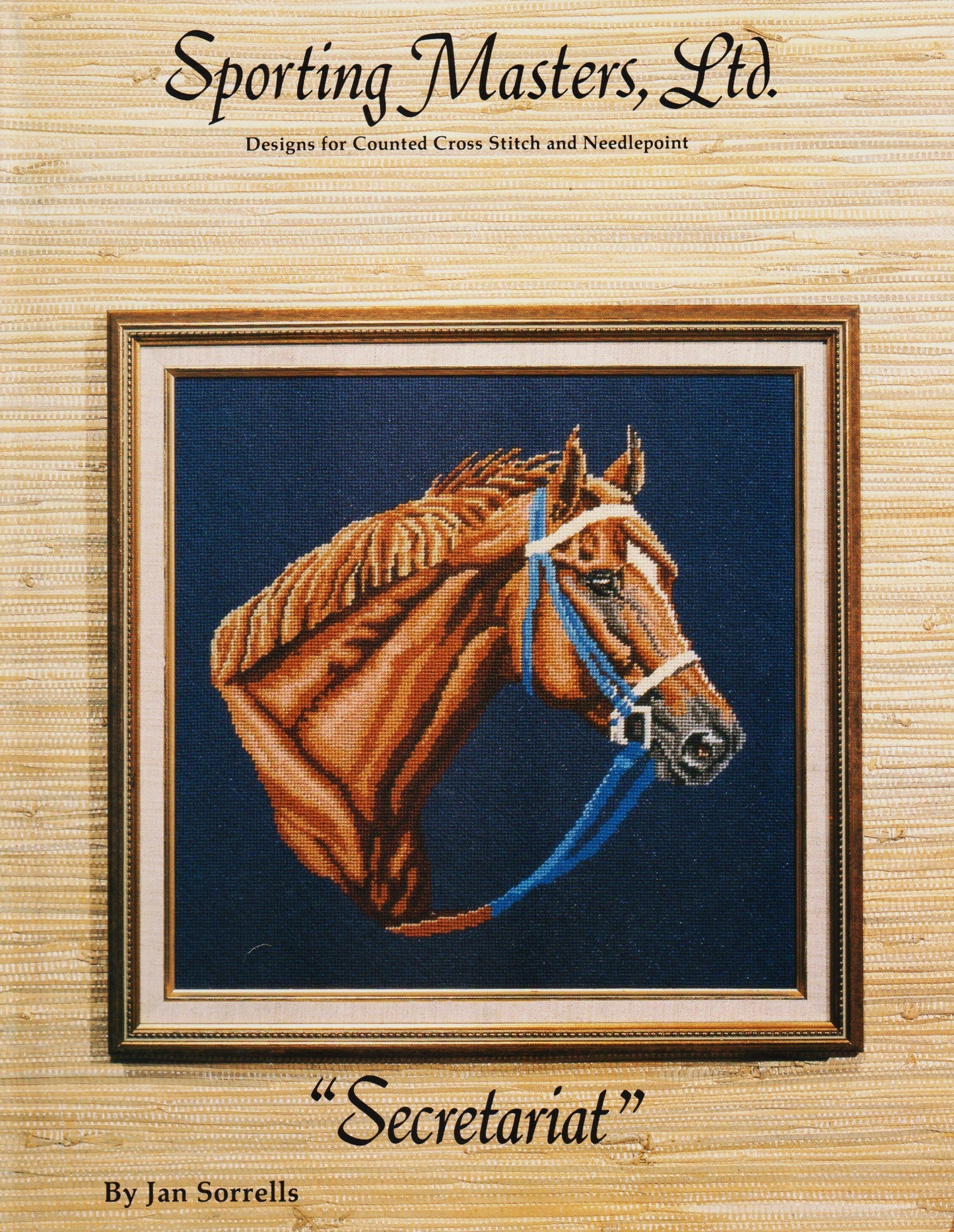 Sporting Masters Secretariat horse cross stitch pattern
