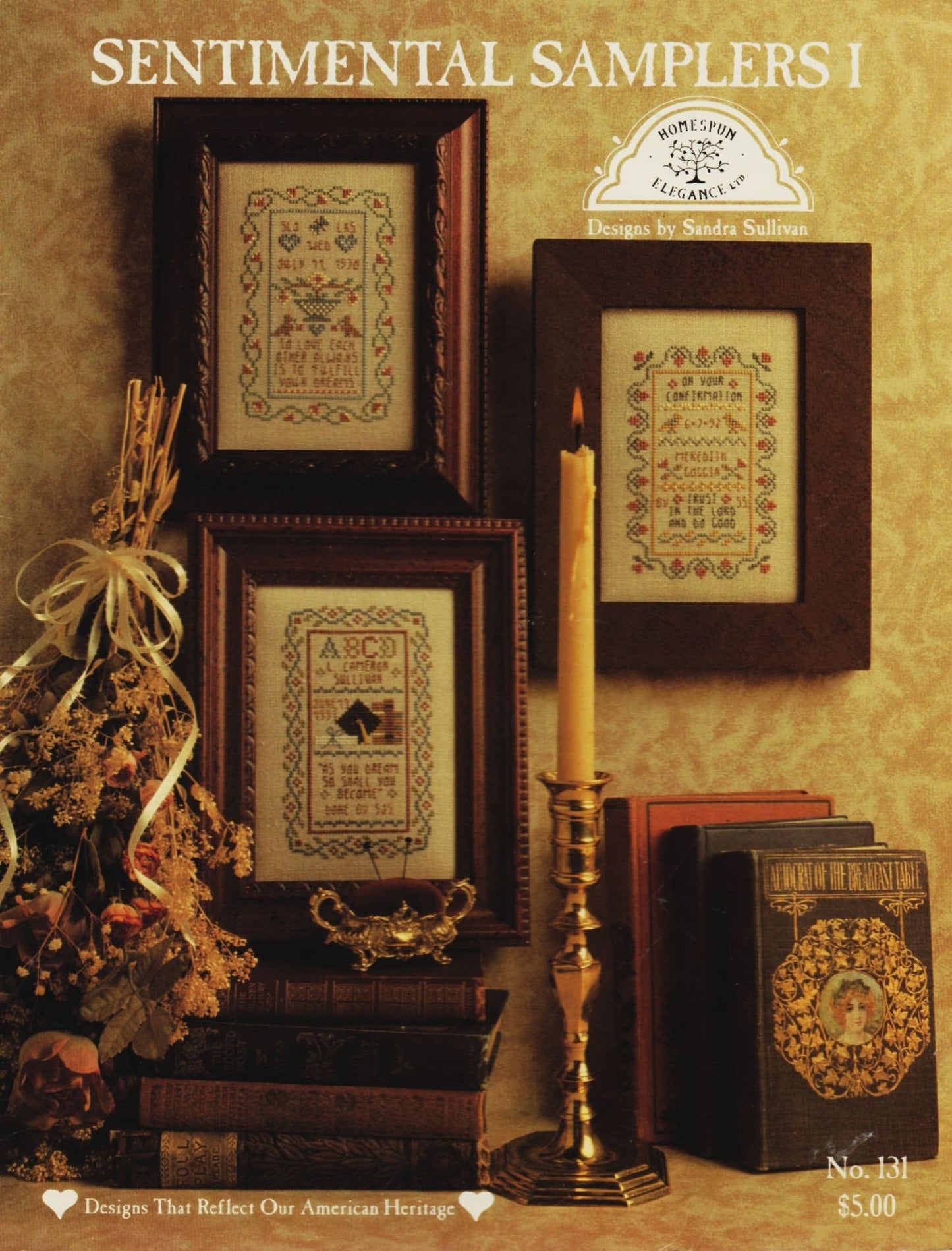 Homespun Elegance Sentimental Samplers I 131 cross stitch pattern