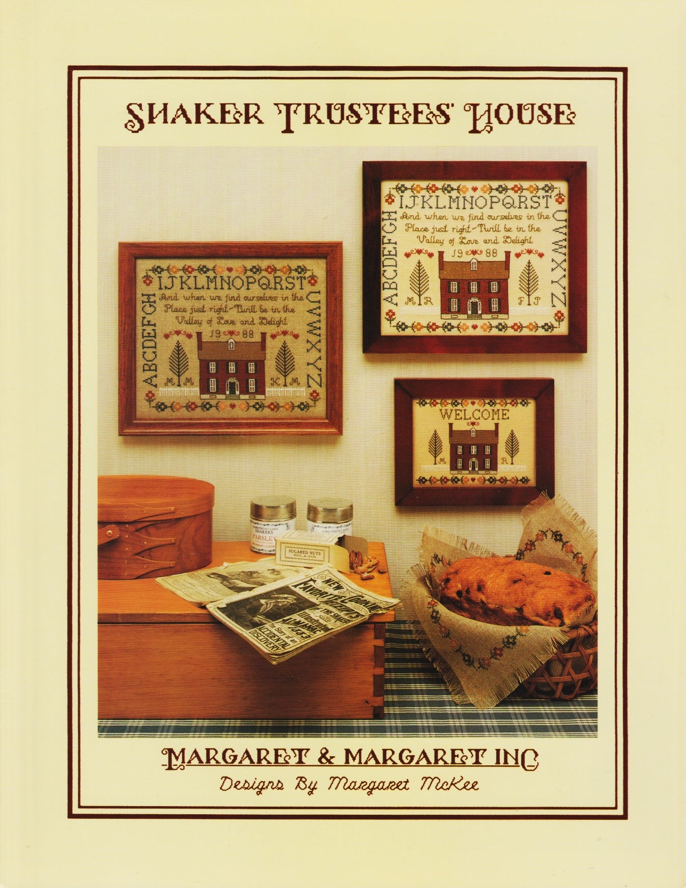 Margaret & Margaret Shaker Trustees' House cross stitch pattern