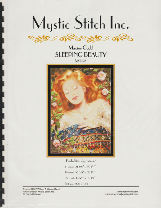 Mystic Stitch Sleeping Beauty MG-99 cross stitch pattern