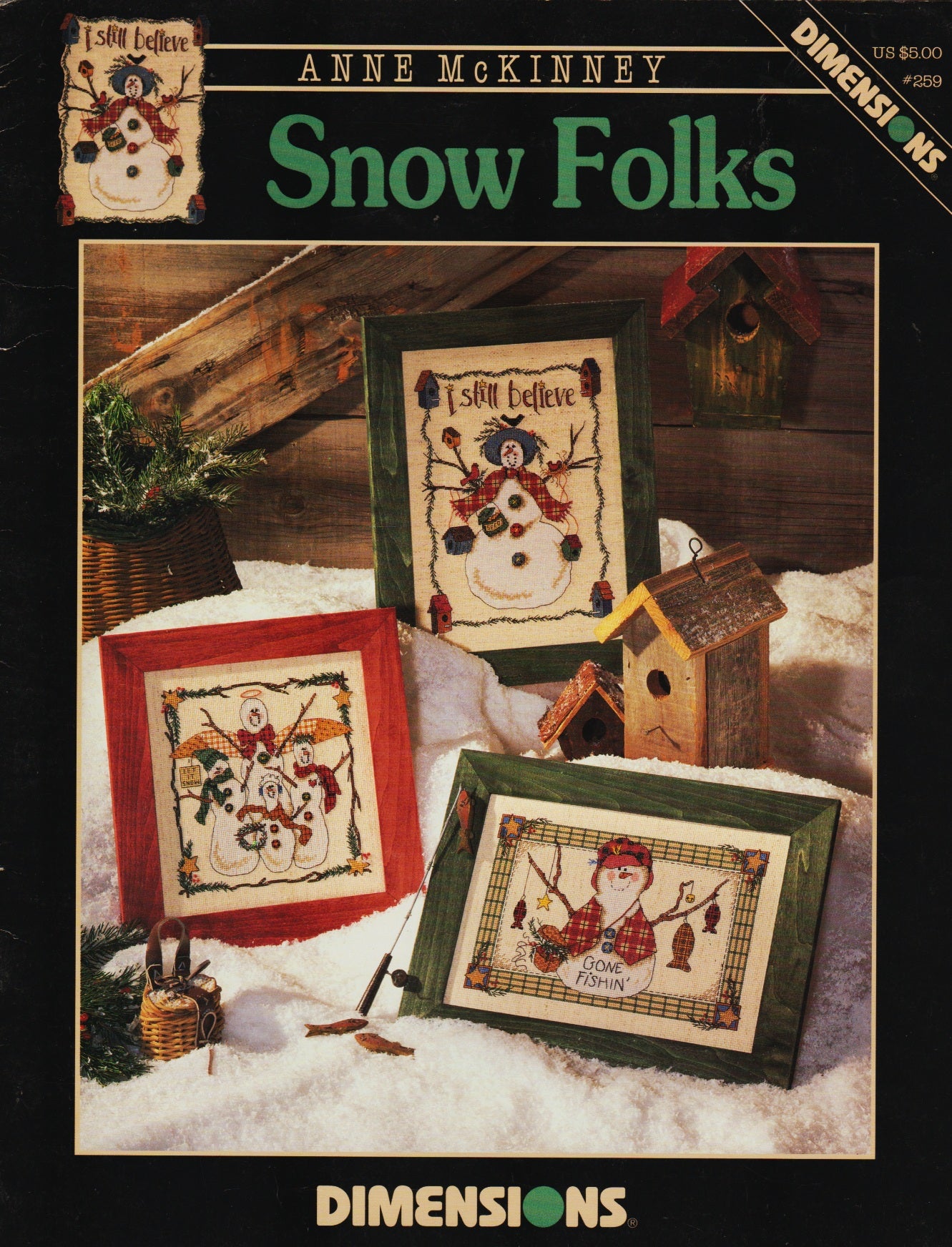 Dimensions Snow Folks 259 cross stitch pattern