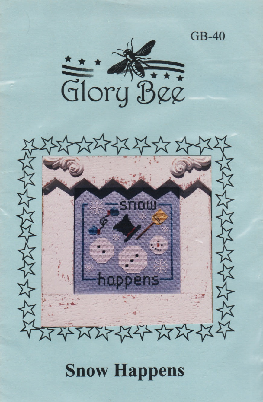 Glory Bee Snow Happens GB-40 cross stitch pattern