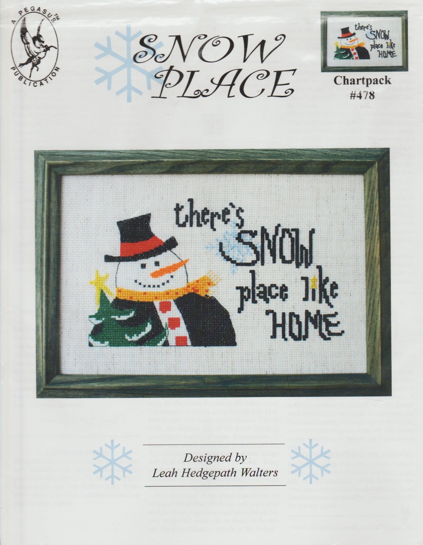 Pegasus Snow Place 478 cross stitch pattern