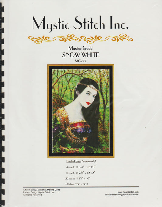 Mystic Stitch Snow White MG-29 cross stitch pattern