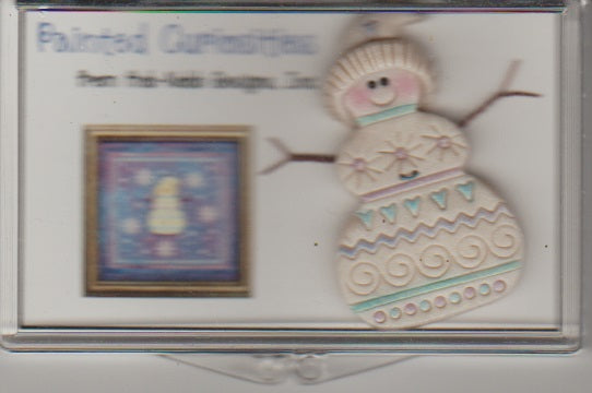 Hob-knob Snowflake Snowman PC401 cross stitch pattern