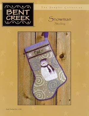 Bent Creek Snowman Stocking BC1098 cross stitch pattern