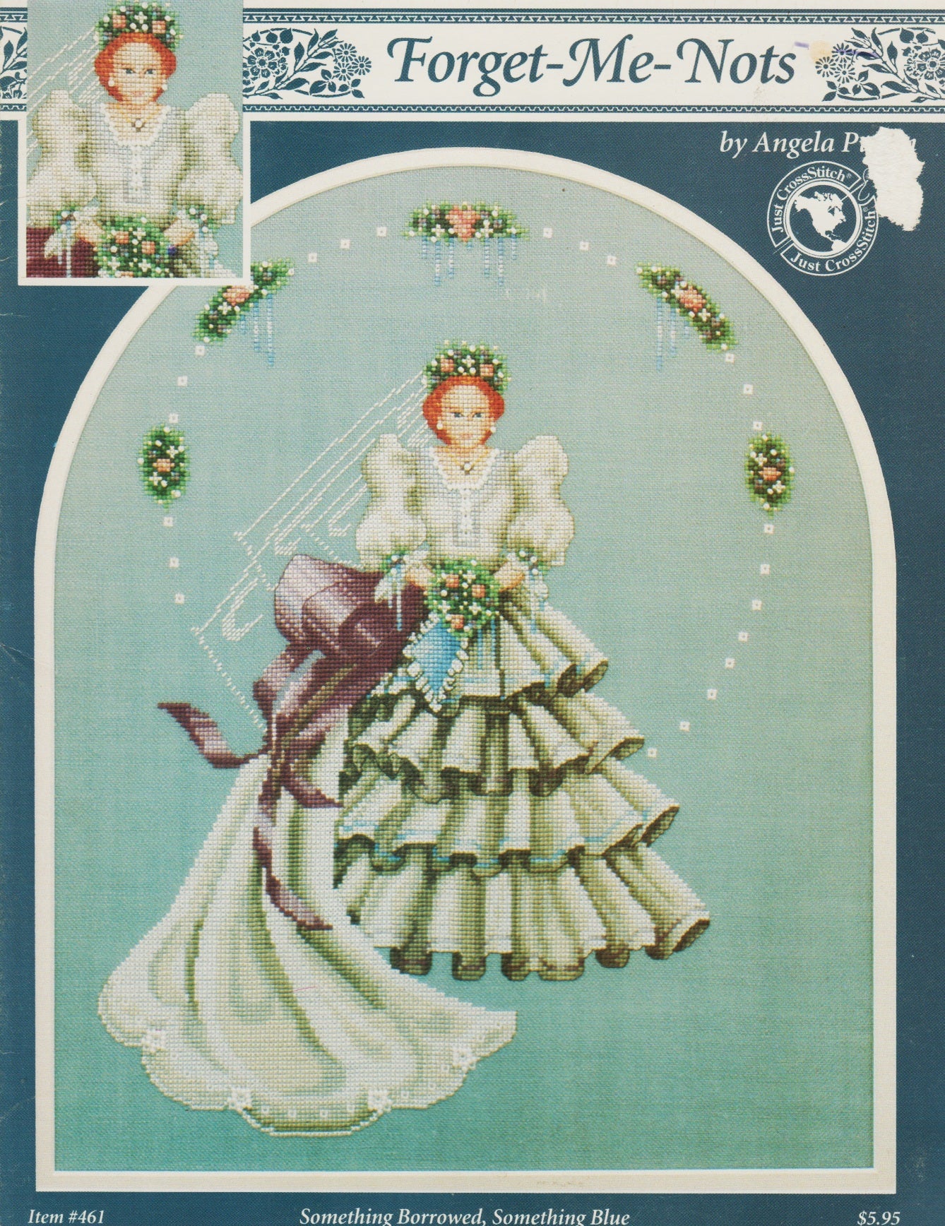 Just Cross-Stitch Something Borrowed, Something Blue 461 cross stitch pattern