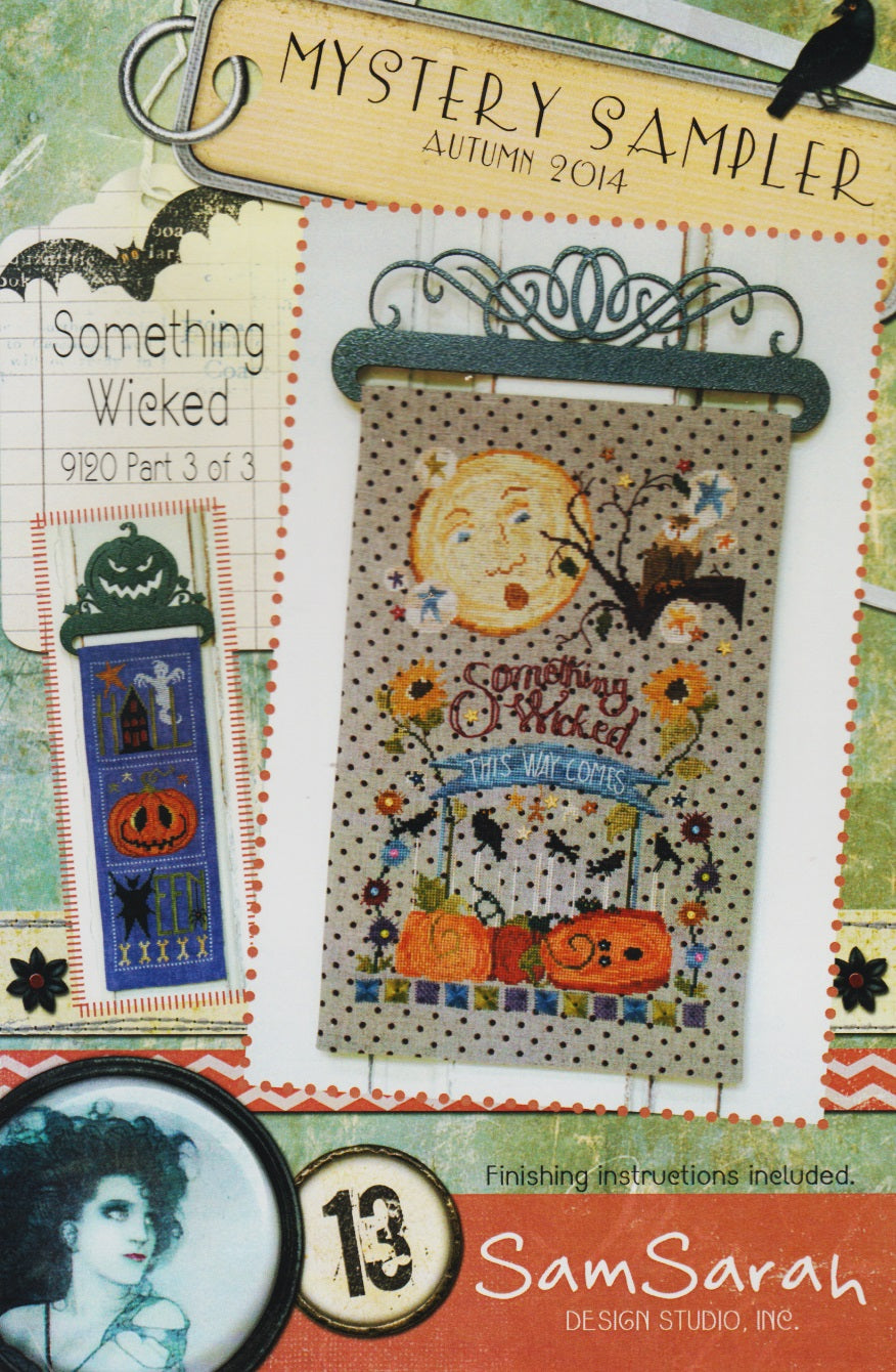 Sam Sarah Something Wicked Mystery Sampler 3 cross stitch pattern
