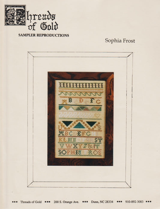Threads of Gold Sophia Frost cross stitch pattern
