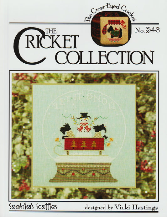 Cricket Collection Sophie's Scotties CC348 christmas cross stitch pattern