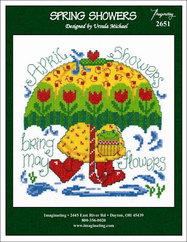 Imaginating Spring Showers 2651 cross stitch pattern