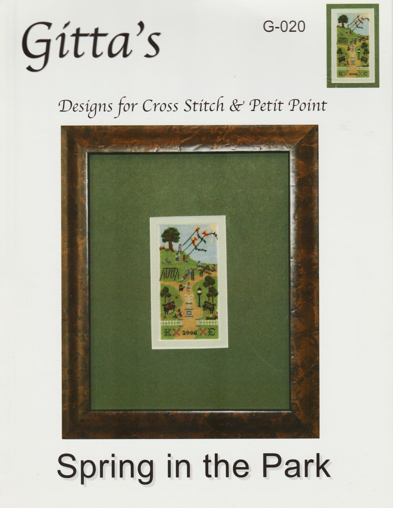 Gitta's Spring in the Park G-020 cross stitch pattern
