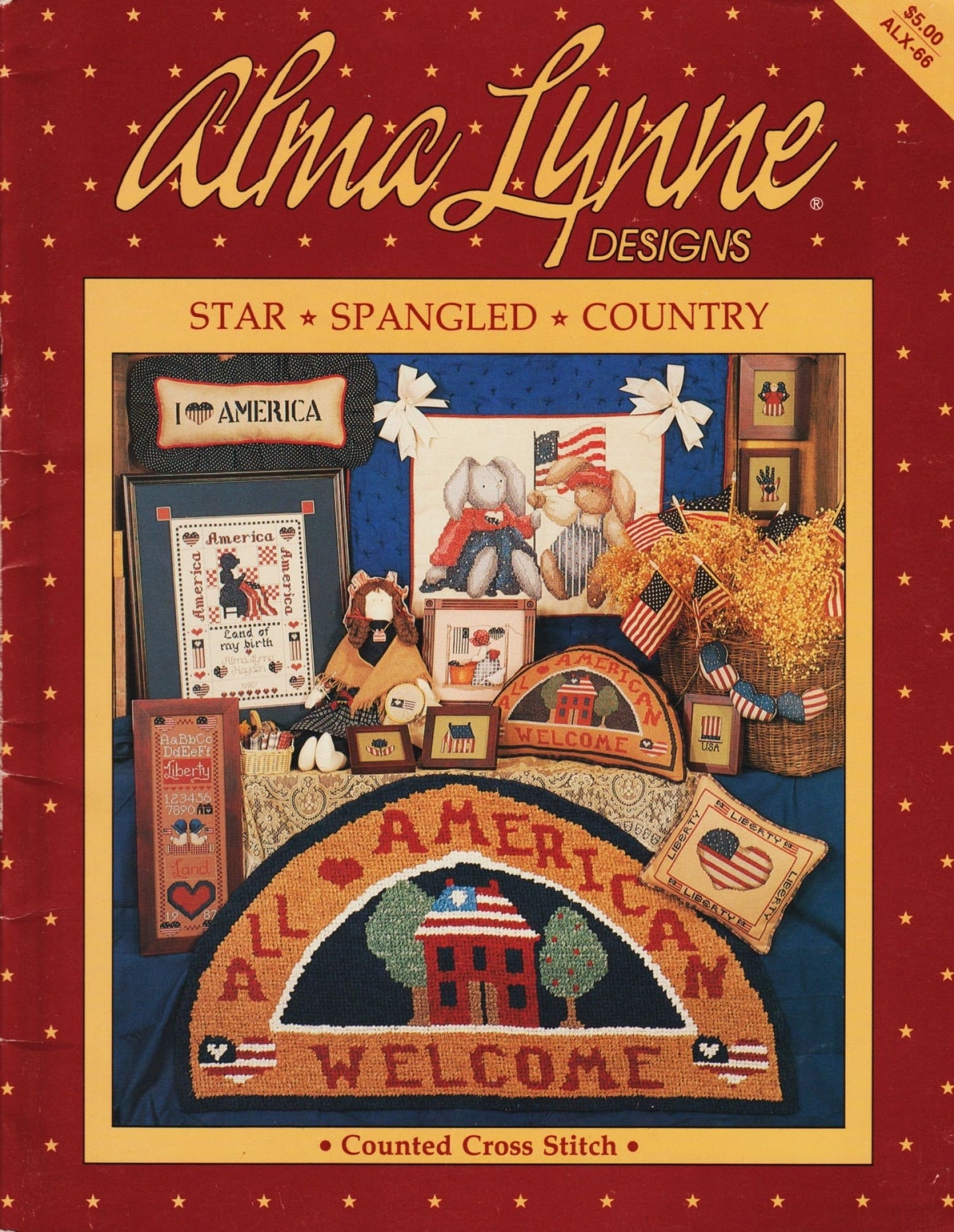 Alma Lynne Star Spangled Country ALX-66 patriotic cross stitch pattern