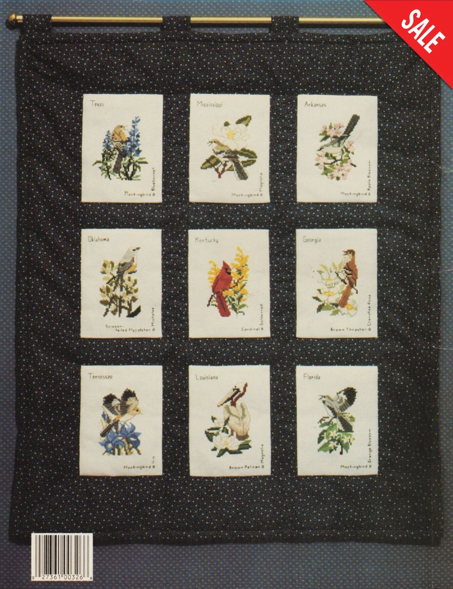 State Birds And Flower Stamps Bk2 The South Pattern Pattern