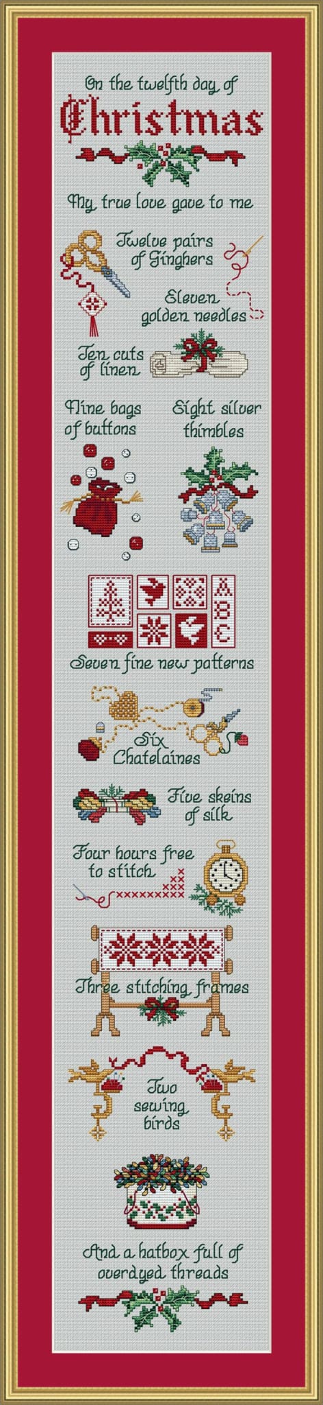 Sue Hillis Stitcher's Days of Christmas Christmas Friends L450 cross stitch pattern