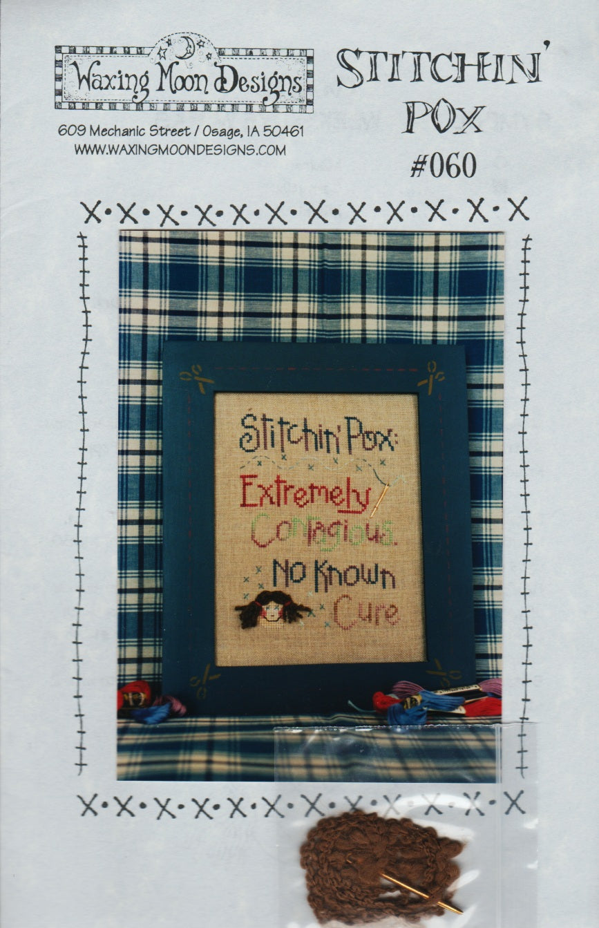 Waxing Moon Stitching Pox 060 cross stitch pattern