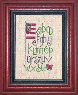 Lizzie Kate Summer ABC's S31 4th of July cross stitch pattern