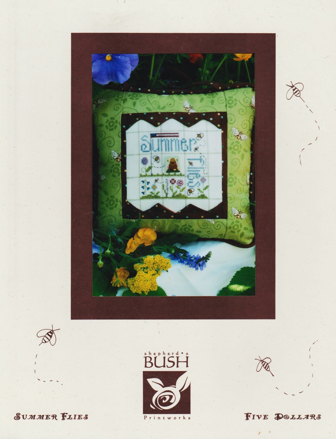 Shepherds Bush Summer Flies SB250 cross stitch pattern