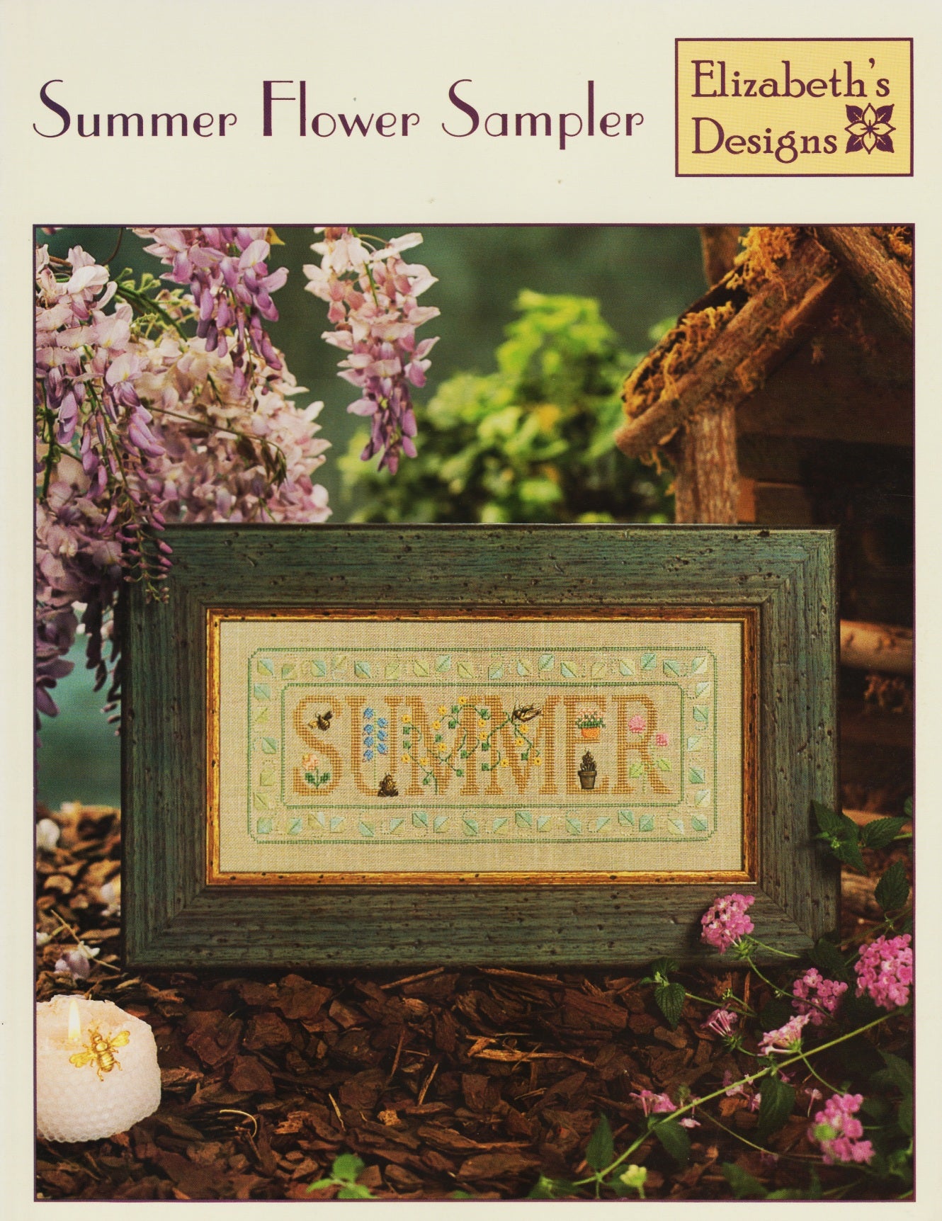 Elizabeth's Designs Summer Flower Sampler cross stitch pattern