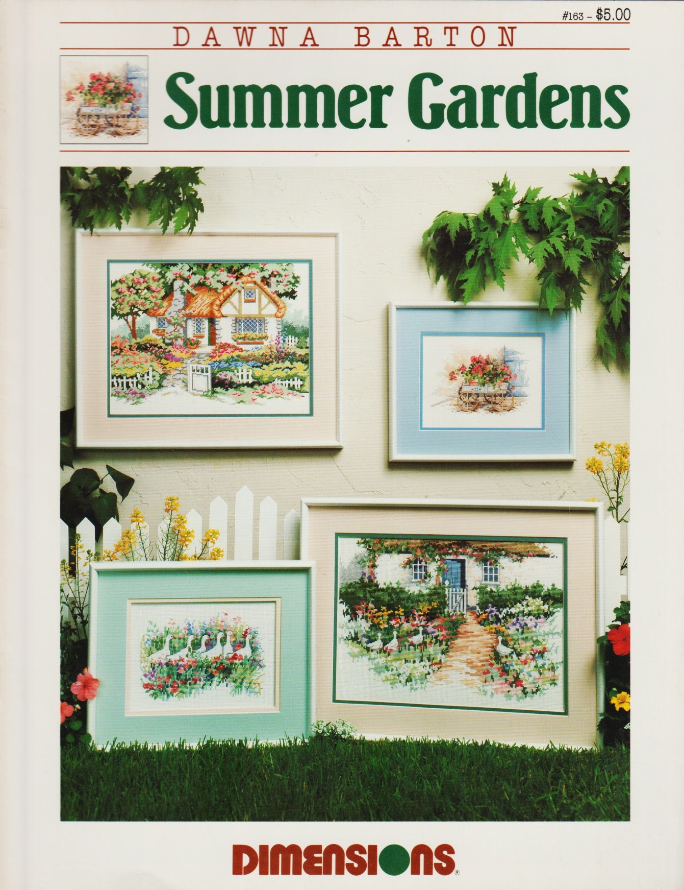 Dimensions Summer Gardens 163 cross stitch pattern