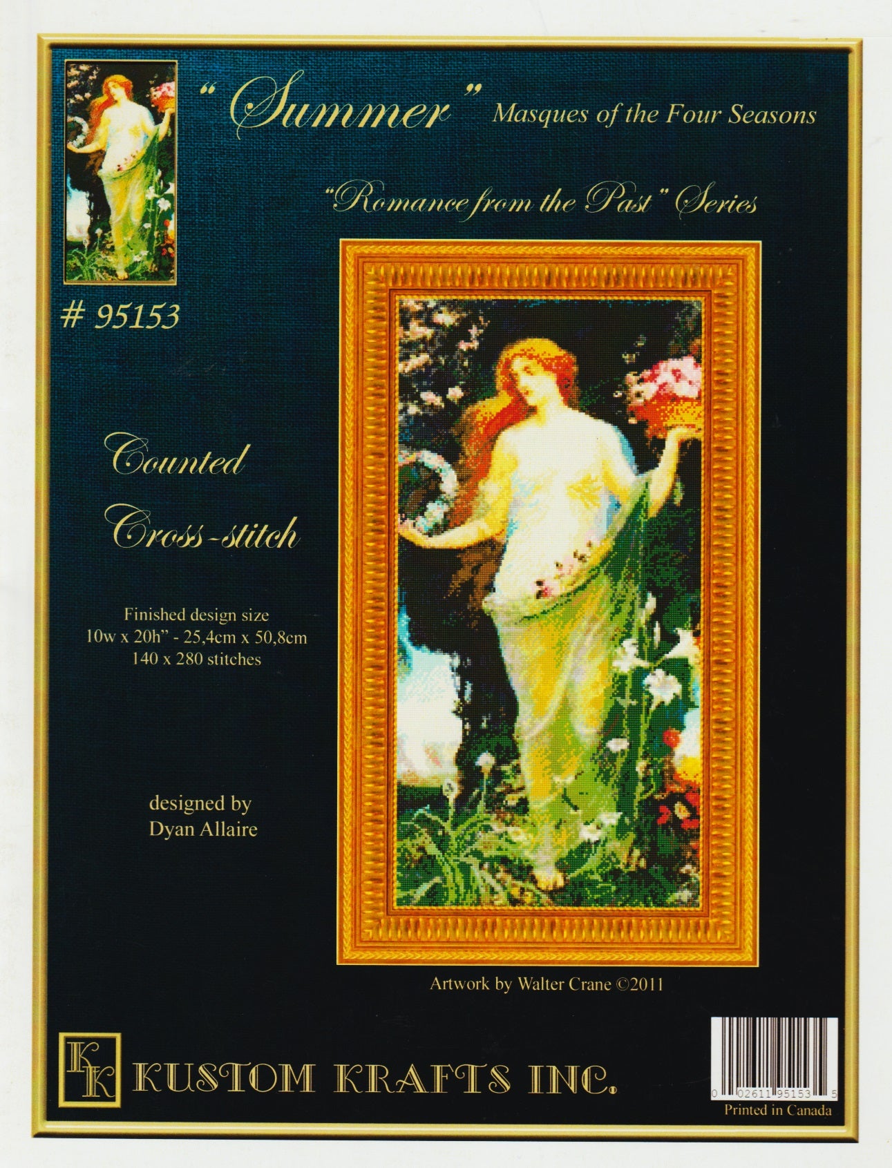 Kustom Krafts Summer 95153 cross stitch pattern