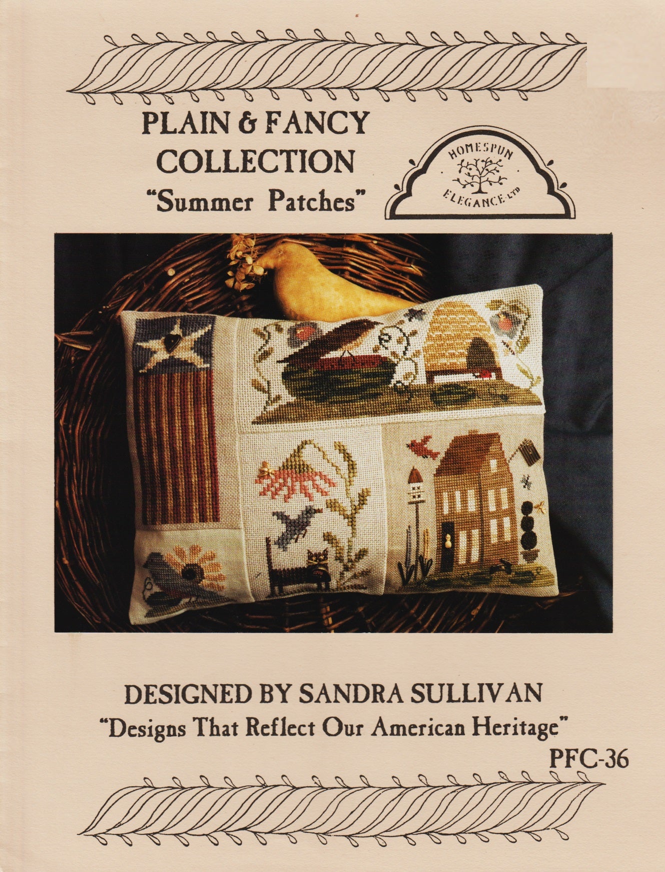 Homespun Elegance Summer Patches PFC-36 cross stitch pattern