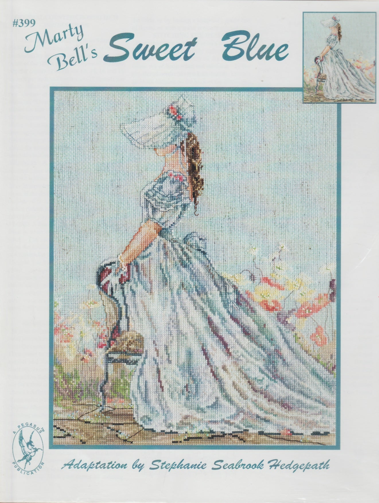 Pegasus Sweet Blue Marty Bell 399 cross stitch pattern