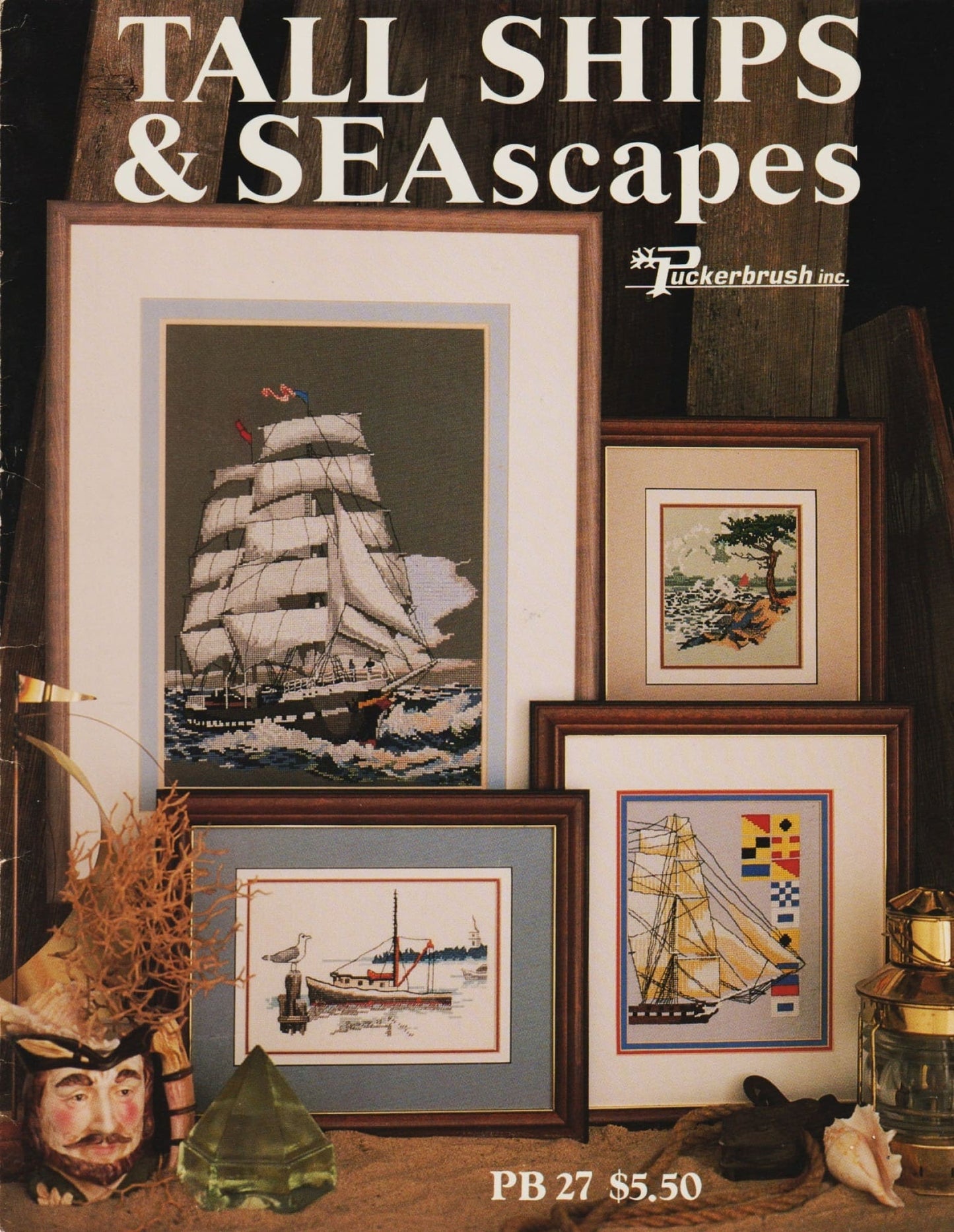 Puckerbrush Tall Ships & Seascapes PB27 cross stitch pattern