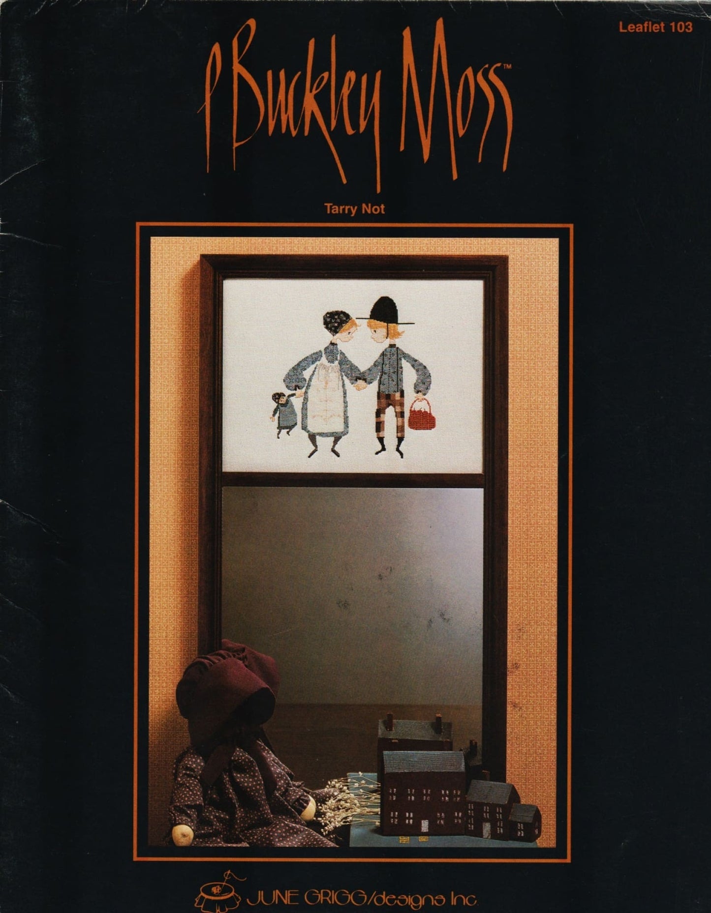 P. Buckley Moss Tarry Not 103 Amish cross stitch pattern