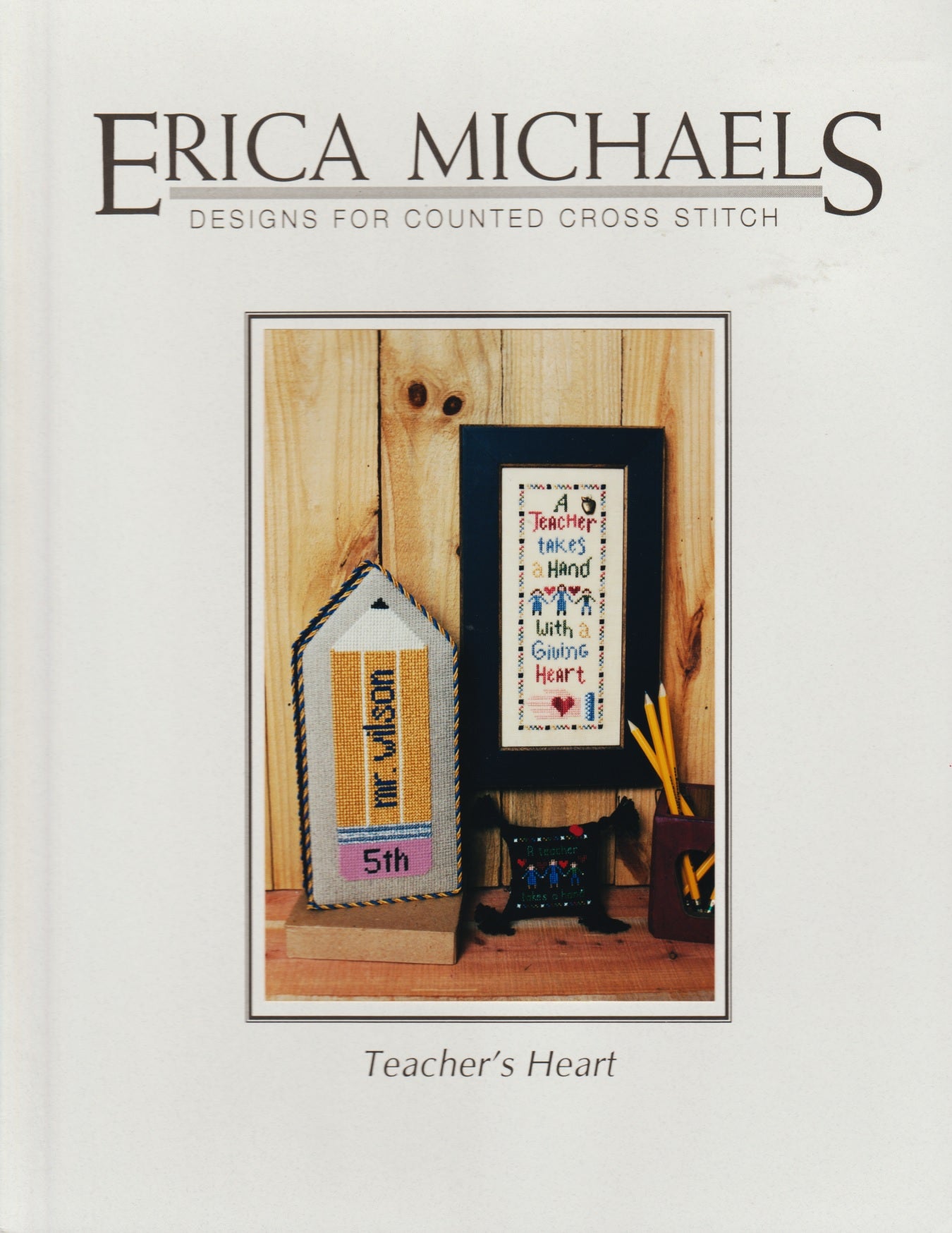 Erica Michaels Teacher's Heart cross stitch pattern