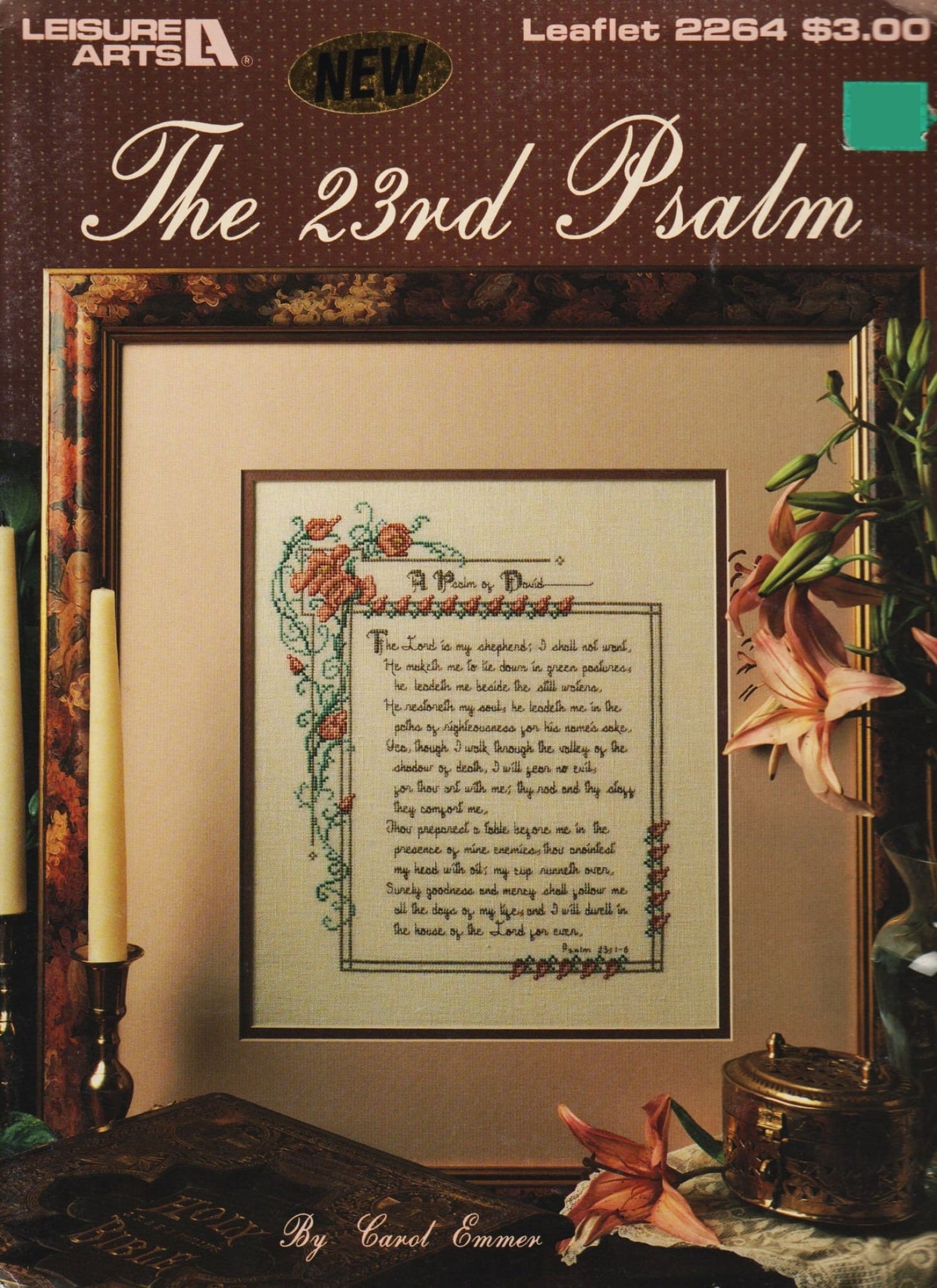 Leisure Arts The 23rd Psalm 2264 religious cross stitch pattern