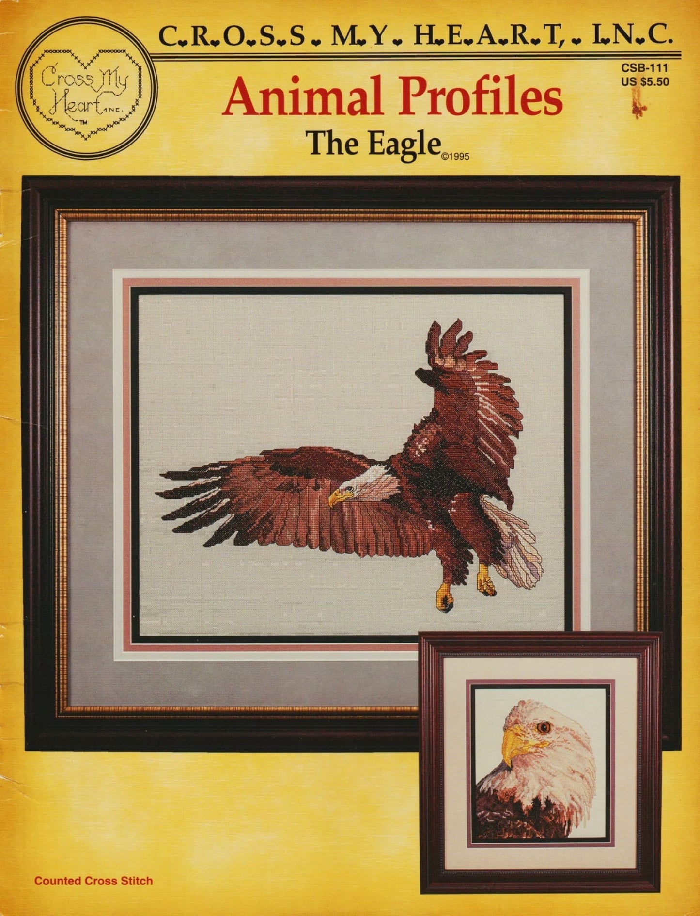 Cross My Heart The Eagle CSB-111 cross stitch pattern