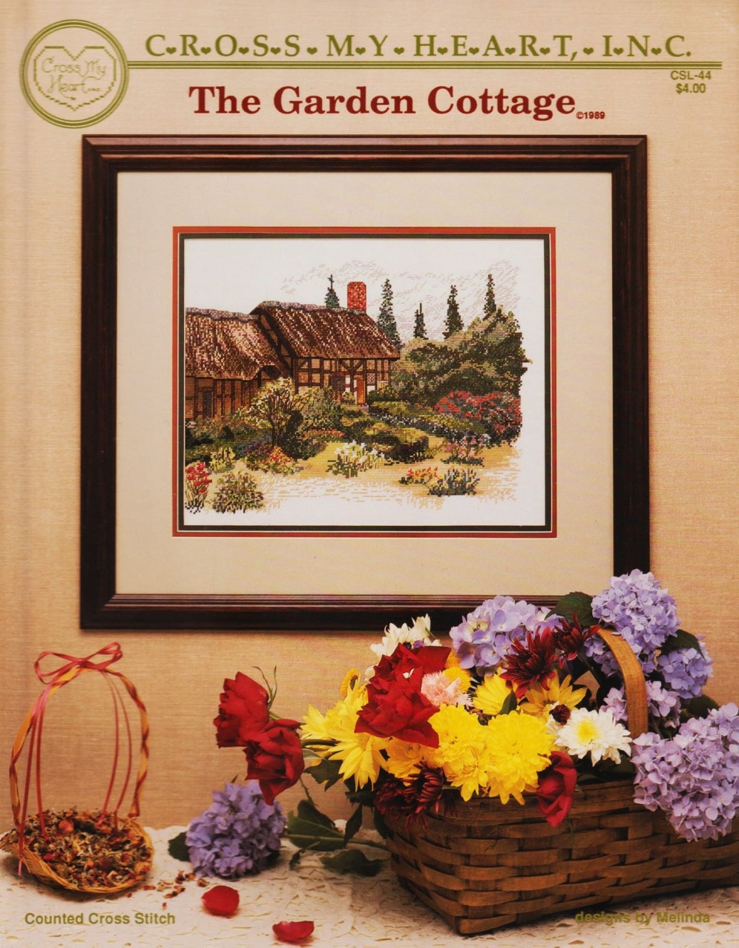 Cross My Heart The Garden Cottage CSL-44 cross stitch pattern