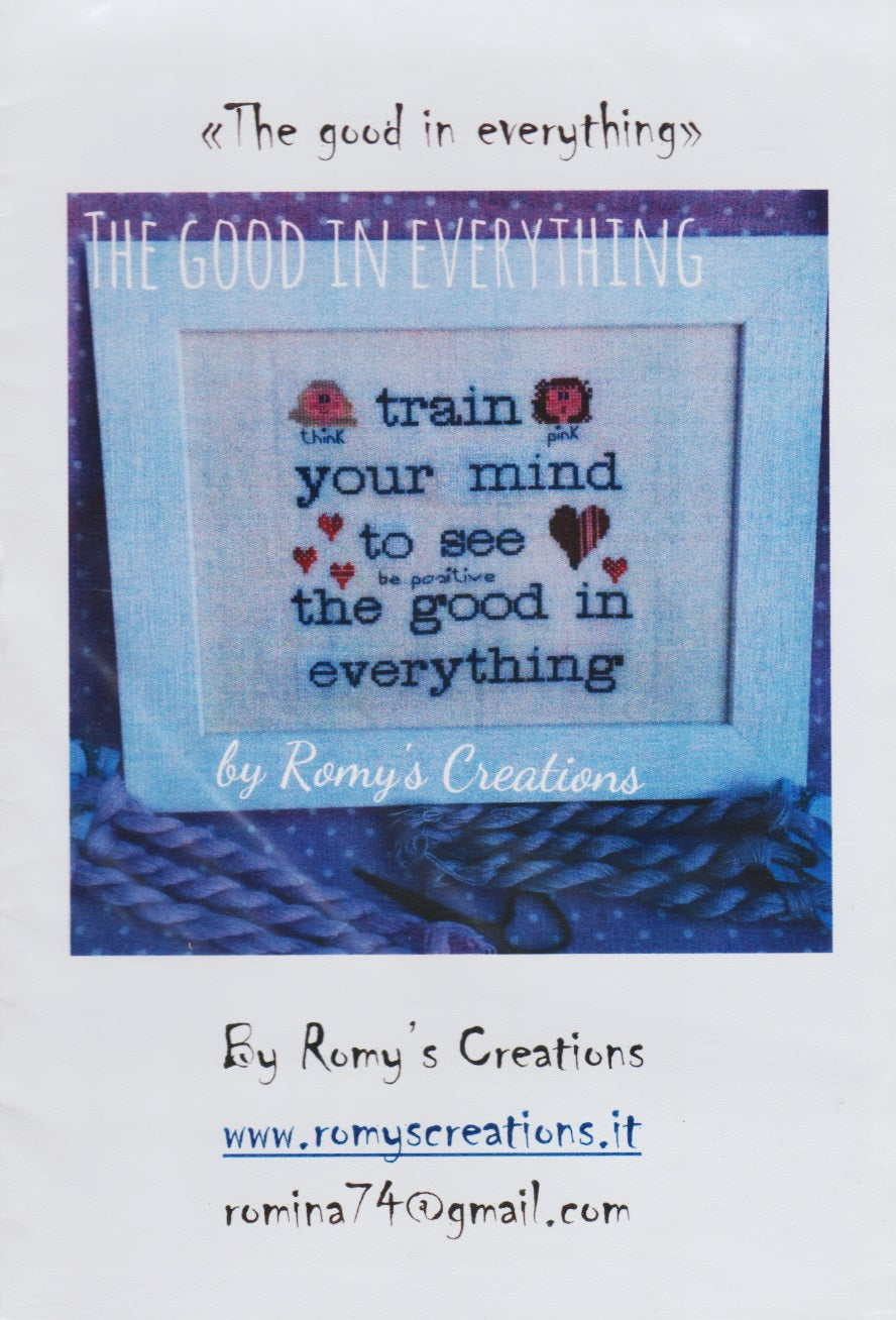 Romy's Creations The Good in Everything cross stitch pattern