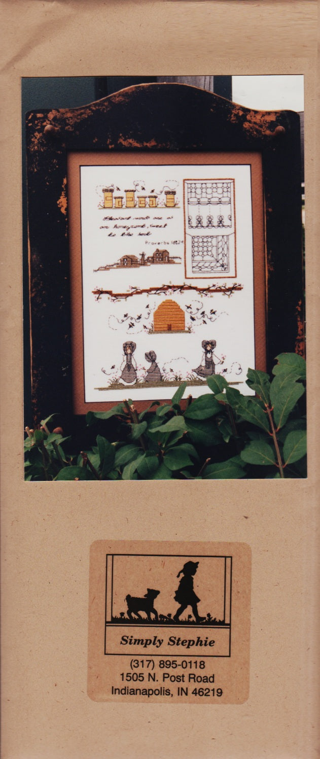 Simply Stephie The Honey Bees cross stitch pattern
