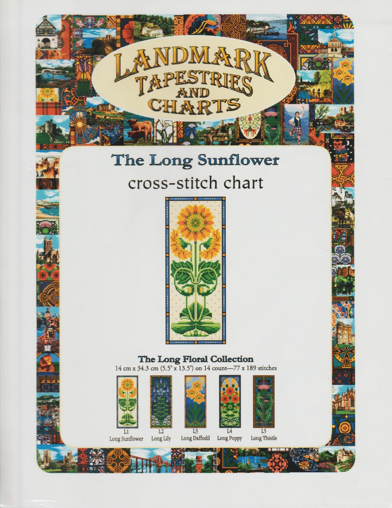 Landmark Tapestries The Long Sunflower cross stitch pattern