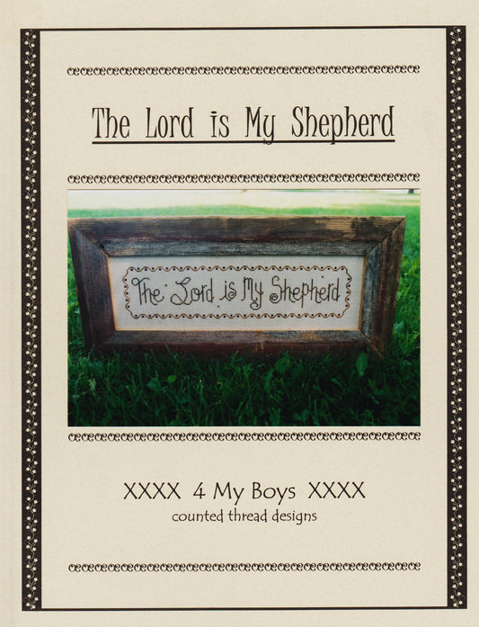 4 My Boys The Lord Is My Shepherd cross stitch pattern