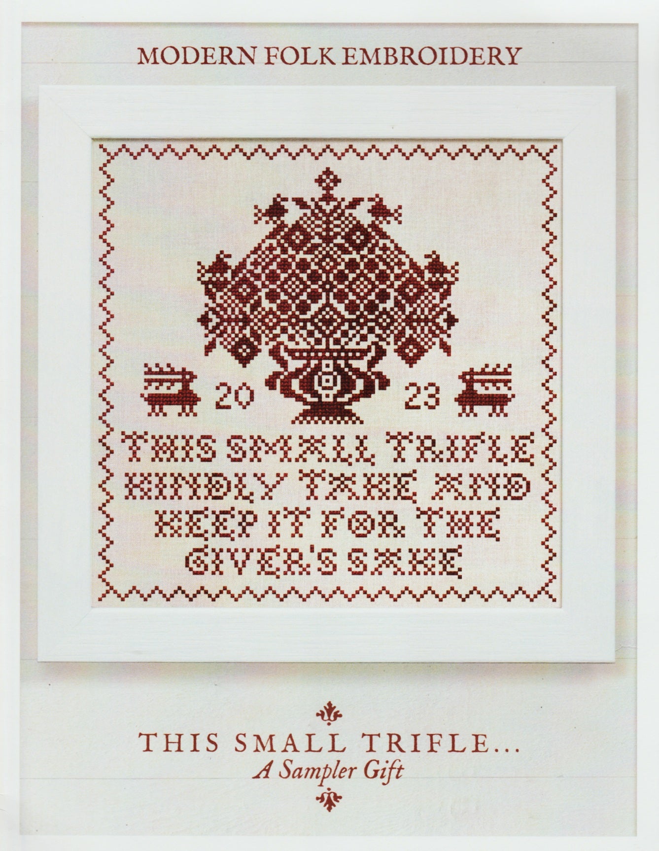 Modern Folk Emroidery The Small Trifle cross stitch pattern